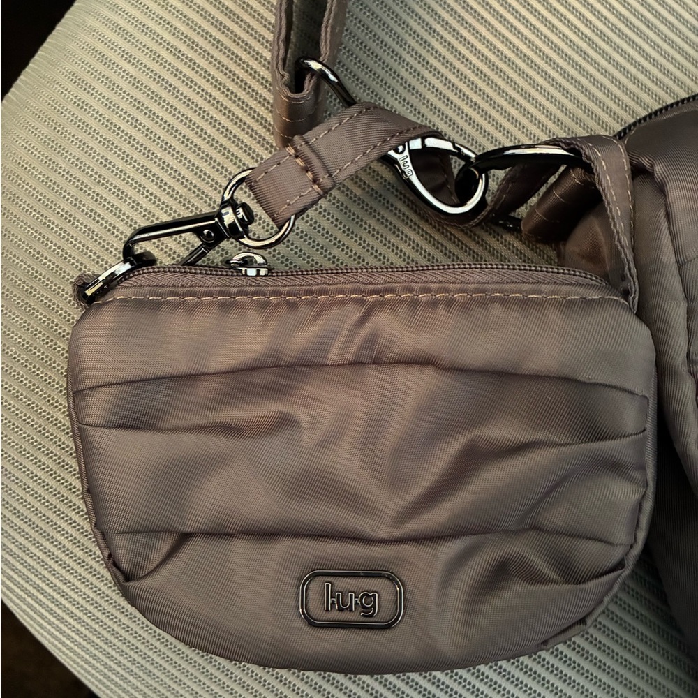 Lug Scuffle Crossbody Bag w/ Mini Bag, Walnut Brown - Picture 3 of 7